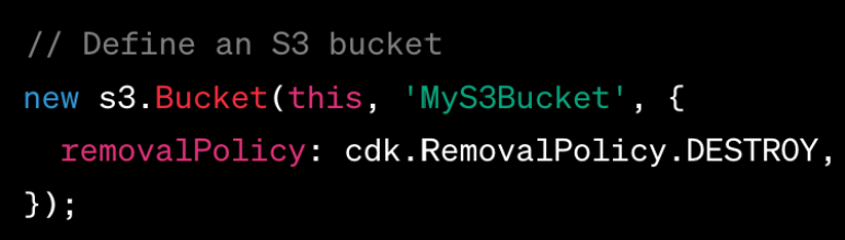 Define an S3 bucket